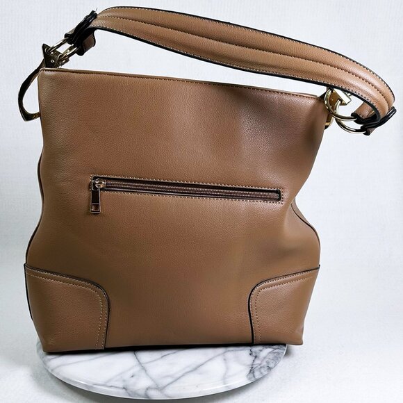 Light Brown Handbag Purse Satchel Bag from My Sweet Auntie *Excellent Condition - Picture 2 of 8